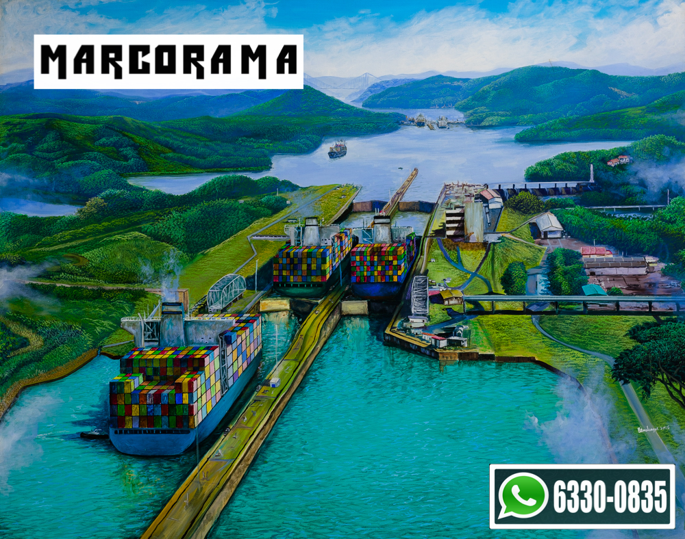 Cuadro - Esplendor del Canal de Panamá